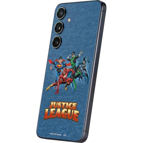 Justice League Action Pose Charcaters Galaxy S25 Plus Skin