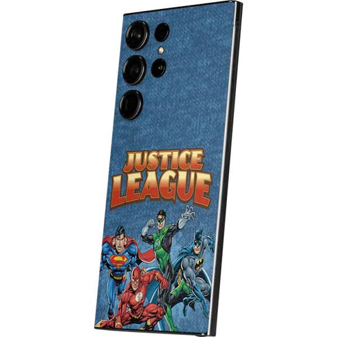 Justice League Action Pose Charcaters Galaxy S24 Ultra Skin