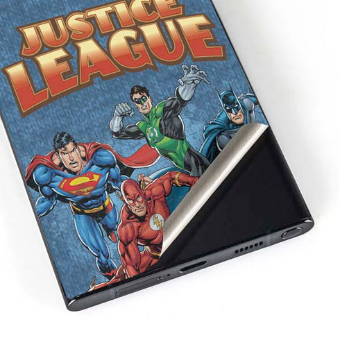 Justice League Action Pose Charcaters Galaxy S25 Ultra Skin