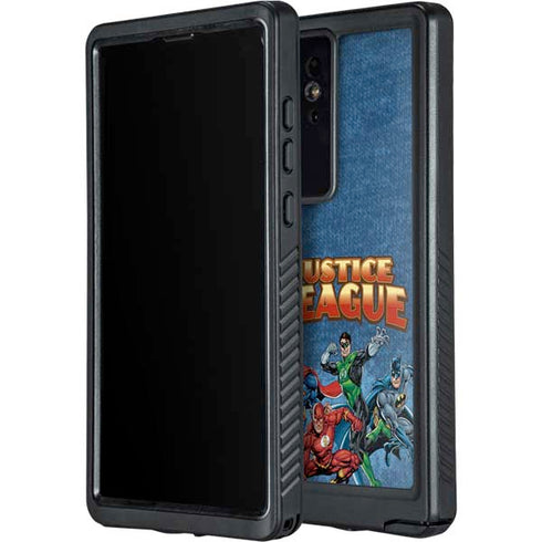 Justice League Action Pose Charcaters Galaxy S24 Ultra Waterproof Case