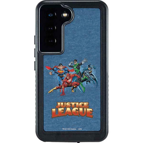 Justice League Action Pose Charcaters Galaxy S24 Waterproof Case