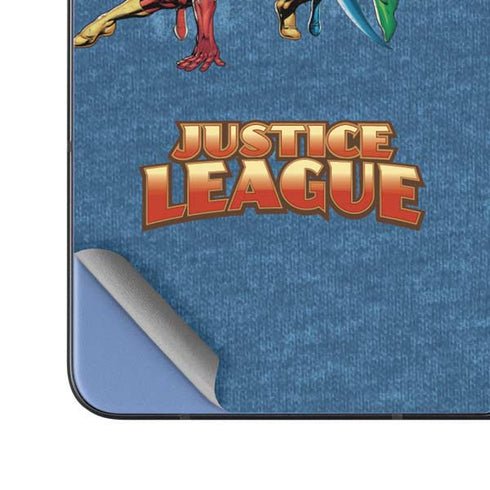Justice League Action Pose Charcaters Galaxy Z Fold5 5G Skin