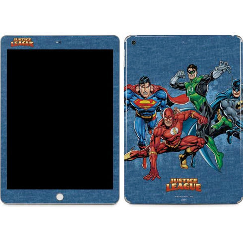 Justice League Action Pose Charcaters Apple iPad Skin
