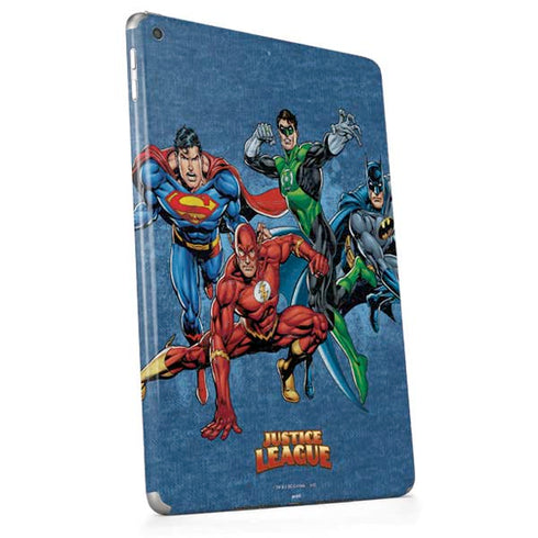 Justice League Action Pose Charcaters Apple iPad Skin