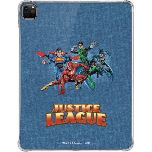 Justice League Action Pose Charcaters iPad Pro 11in (2024) Clear Case