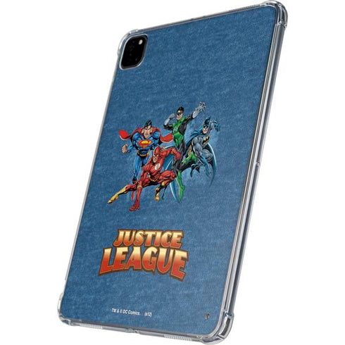 Justice League Action Pose Charcaters iPad Pro 11in (2024) Clear Case