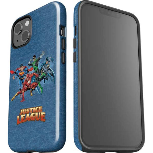 Justice League Action Pose Charcaters iPhone 15 Impact Case