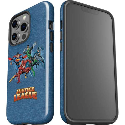 Justice League Action Pose Charcaters iPhone 15 Pro Impact Case