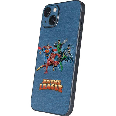 Justice League Action Pose Charcaters iPhone 15 Skin