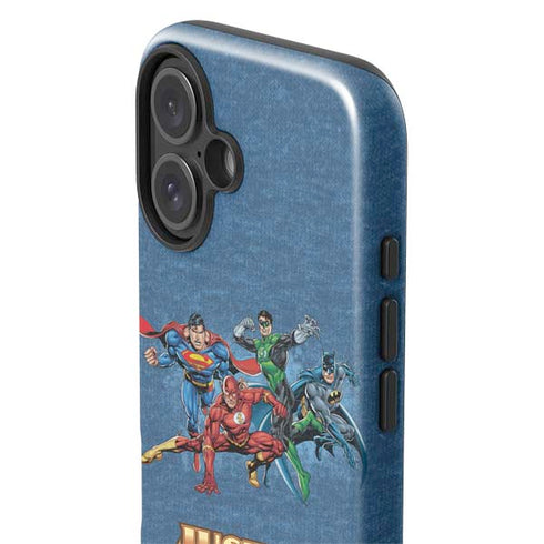 Justice League Action Pose Charcaters iPhone 16 Impact Case