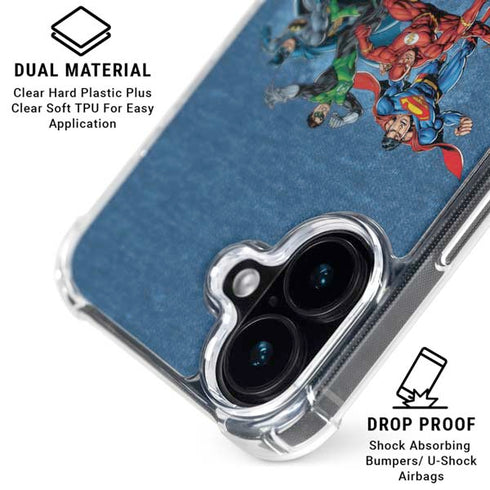 Justice League Action Pose Charcaters iPhone 16 MagSafe Case