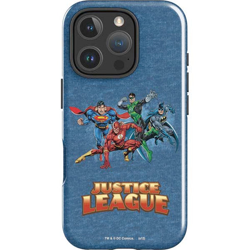 Justice League Action Pose Charcaters iPhone 16 Pro Impact Case