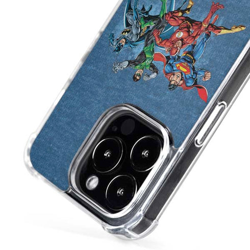 Justice League Action Pose Charcaters iPhone 16 Pro Max MagSafe Case