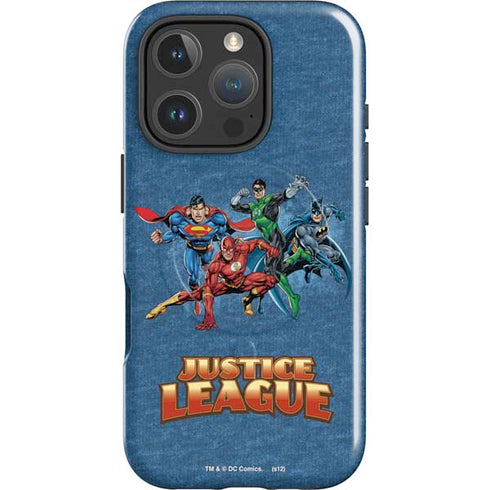 Justice League Action Pose Charcaters iPhone 16 Pro Max Magsafe Impact Case