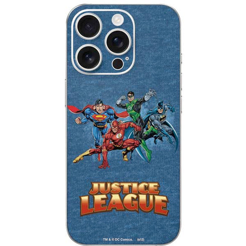 Justice League Action Pose Charcaters iPhone 16 Pro Skin