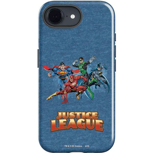 Justice League Action Pose Charcaters iPhone 16e Impact Case