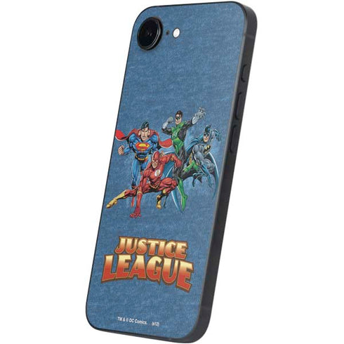 Justice League Action Pose Charcaters iPhone 16e Skin