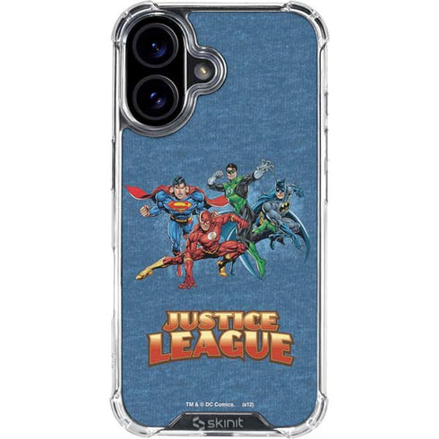 Justice League Action Pose Charcaters iPhone 17 Clear Case