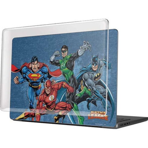 Justice League Action Pose Charcaters MacBook Pro 14in (2021-24) Case plus Skin