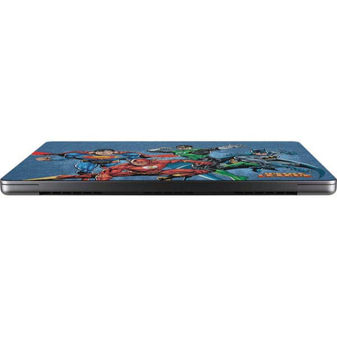 Justice League Action Pose Charcaters Apple MacBook Pro 14-inch Skin