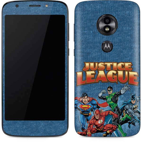 Justice League Action Pose Charcaters Moto E5 Play Skin