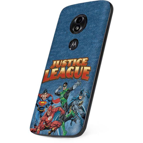 Justice League Action Pose Charcaters Moto E5 Play Skin