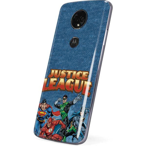 Justice League Action Pose Charcaters Moto E5 Plus Skin