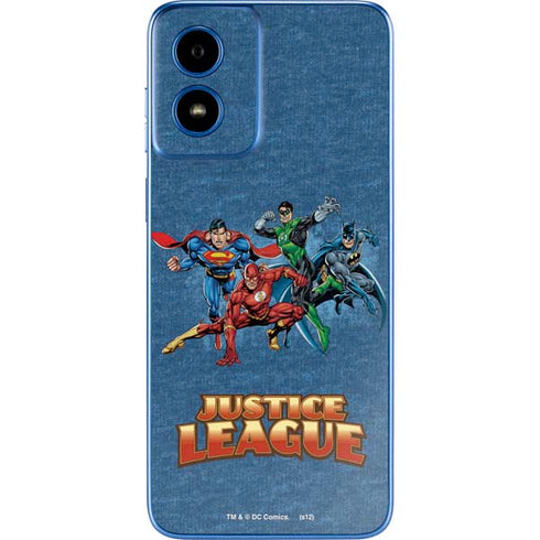 Justice League Action Pose Charcaters Moto G Play 4G (2024) Skin