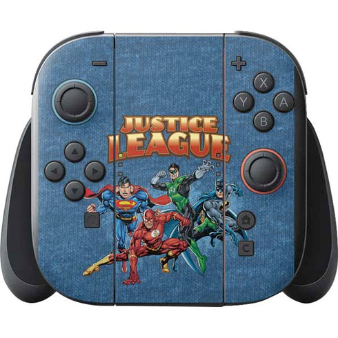 Justice League Action Pose Charcaters Nintendo Switch 2 (2025) with Joy-Con Skin
