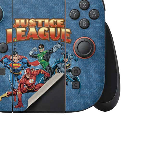 Justice League Action Pose Charcaters Nintendo Switch 2 (2025) Joy-Con Controller Skin