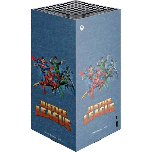 Justice League Action Pose Charcaters XBox Series X Digital Edition Console Skin