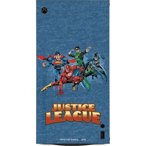 Justice League Action Pose Charcaters XBox Series X Digital Edition Console Skin