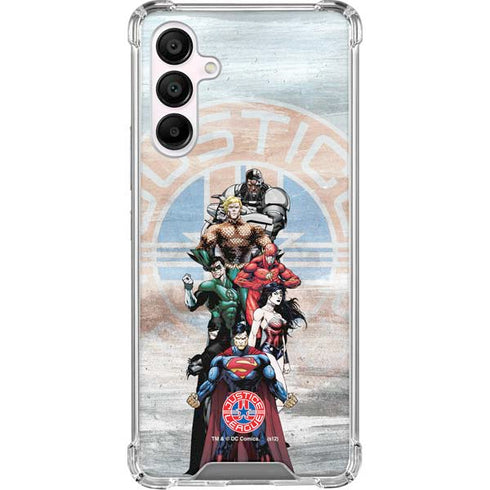 Justice League Heroes Stance 2 Galaxy A16 5G Clear Case