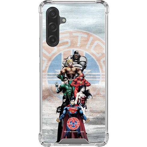 Justice League Heroes Stance 2 Galaxy A17 Clear Case
