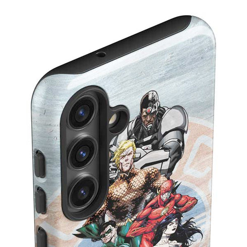 Justice League Heroes Stance 2 Galaxy S25 Impact Case