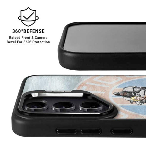 Justice League Heroes Stance 2 Galaxy S25 Kickstand Case