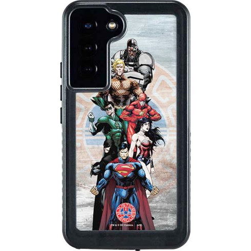 Justice League Heroes Stance 2 Galaxy S24 Plus Waterproof Case