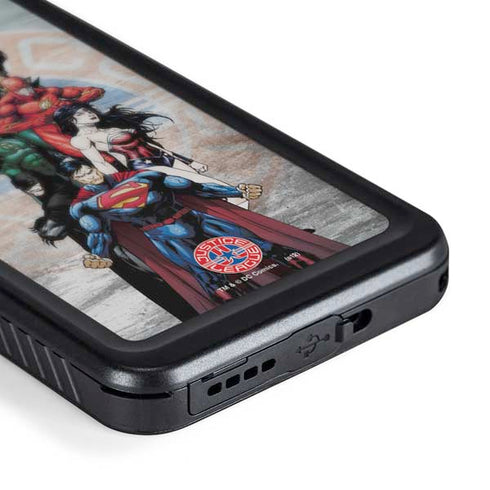 Justice League Heroes Stance 2 Galaxy S24 Plus Waterproof Case