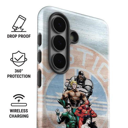 Justice League Heroes Stance 2 Galaxy S26 Plus Impact Case