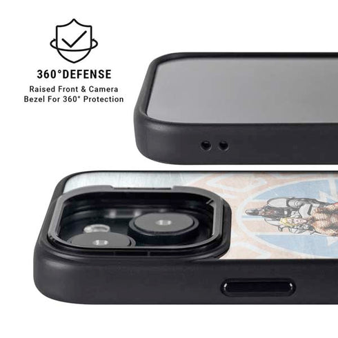 Justice League Heroes Stance 2 iPhone 14 Kickstand Case