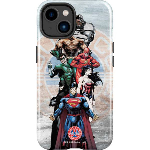 Justice League Heroes Stance 2 iPhone 15 Impact Case
