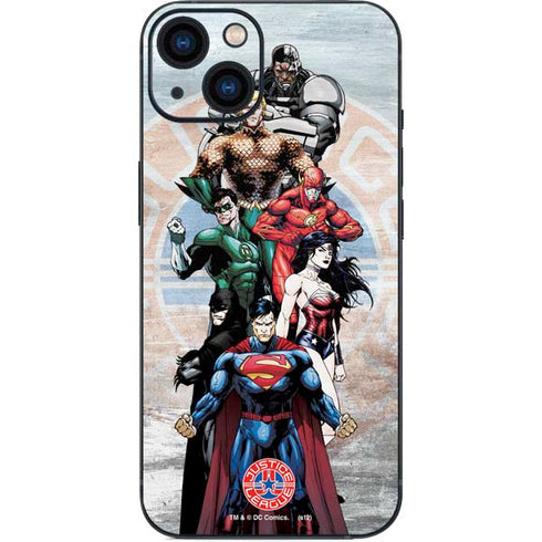 Justice League Heroes Stance 2 iPhone 15 Skin