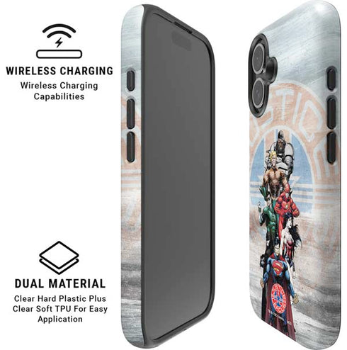 Justice League Heroes Stance 2 iPhone 16 Magsafe Impact Case