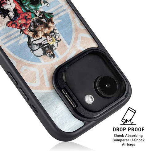 Justice League Heroes Stance 2 iPhone 16e Kickstand Case