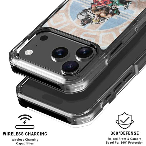 Justice League Heroes Stance 2 iPhone 18 Pro Clear Case