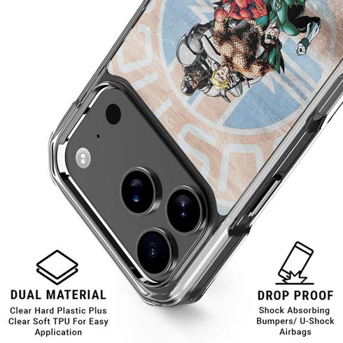 Justice League Heroes Stance 2 iPhone 18 Pro Clear Case