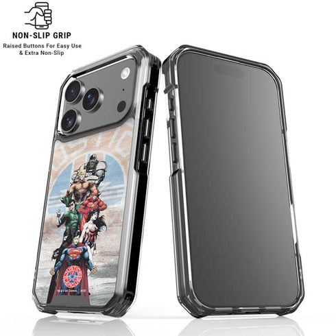 Justice League Heroes Stance 2 iPhone 18 Pro Clear Case