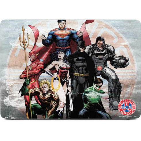 Justice League Heroes Stance 2 Apple MacBook Air Skin