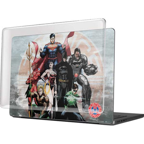 Justice League Heroes Stance 2 MacBook Pro 14in (2021-24) Case plus Skin