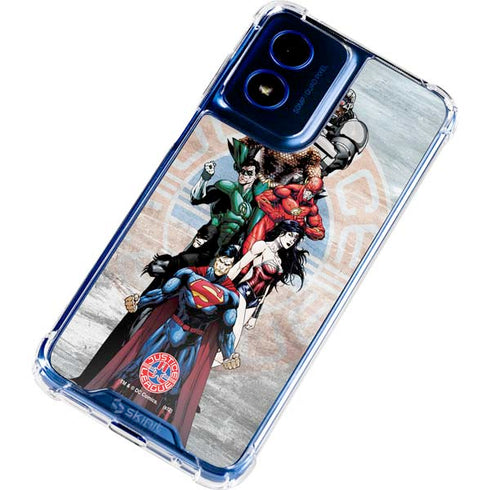 Justice League Heroes Stance 2 Moto G 5G (2024) Clear Case